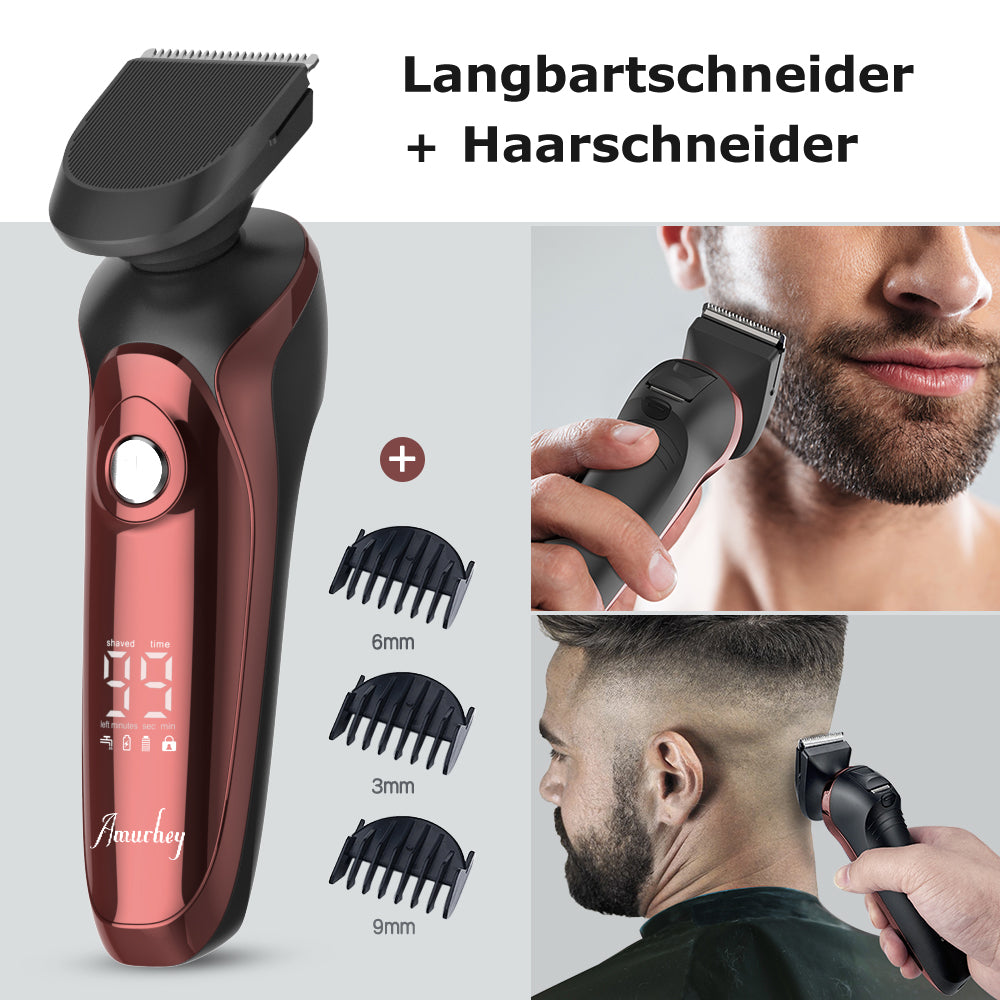 FK8600 Multifunctionele Elektrische Scheerset Bordeaux Rood