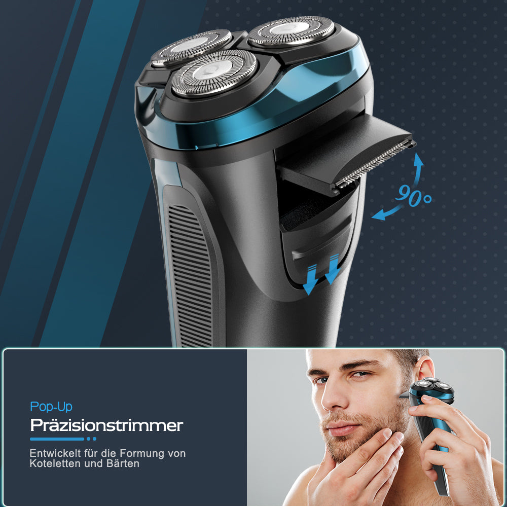 Amurhey FK373 Men's Shaver Pro: Elektrisch nat- en droogscheerapparaat inclusief GRATIS reisetui