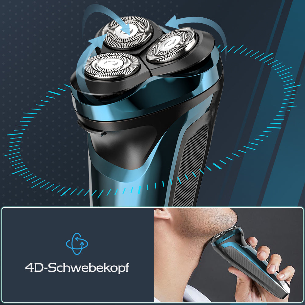 Amurhey FK373 Men's Shaver Pro: Elektrisch nat- en droogscheerapparaat inclusief GRATIS reisetui
