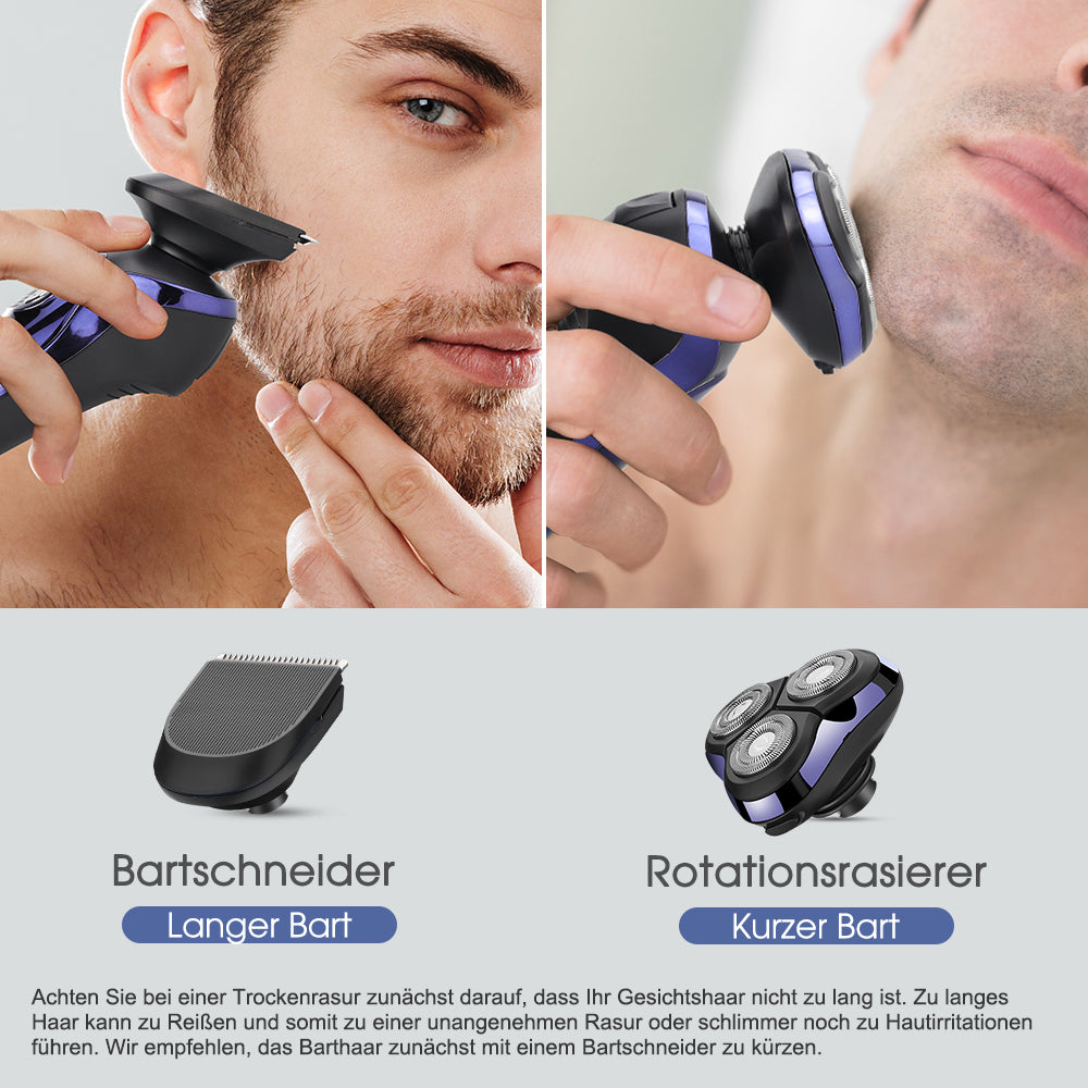 FK8600 Multifunctionele Elektrische Scheerset Metallic Blauw 