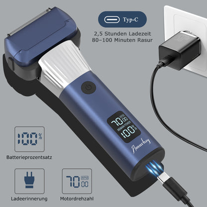 Amurhey FK705 Elektrisch scheerapparaat met 5 messen Pro
