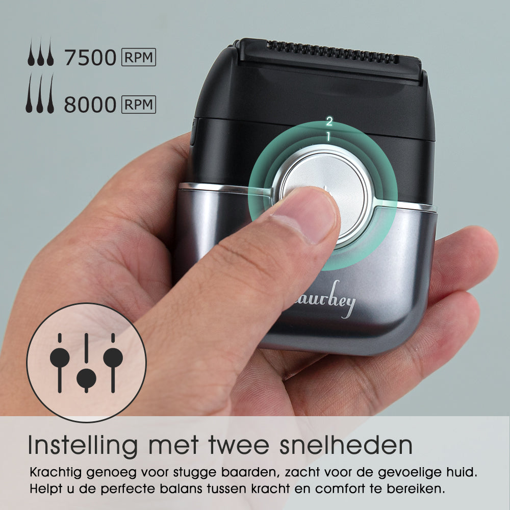 Amurhey FK706 Mini elektrische scheerapparaat voor mannen met reisetui