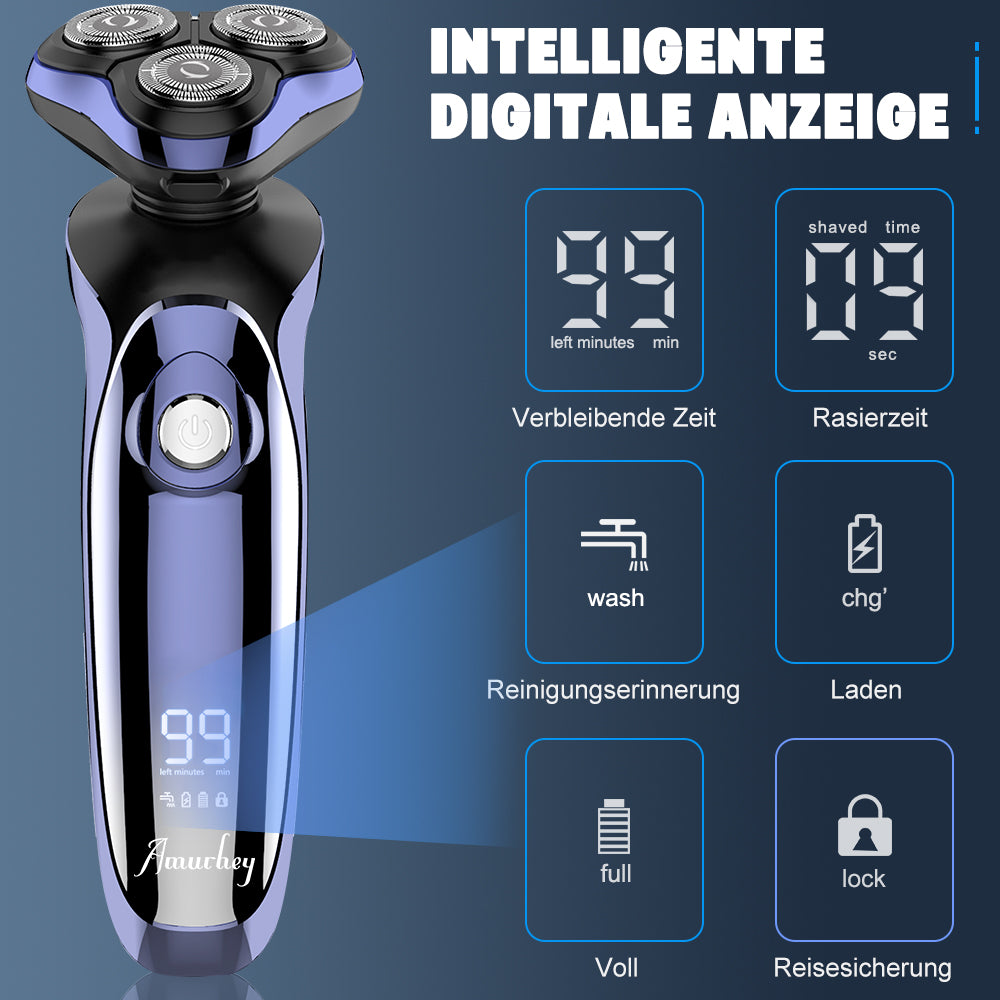 FK8600 Multifunctionele Elektrische Scheerset Metallic Blauw 