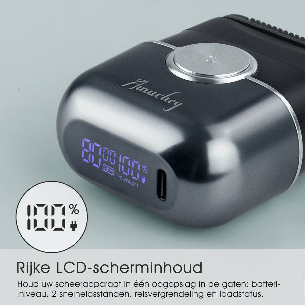 Amurhey FK706 Mini elektrische scheerapparaat voor mannen met reisetui