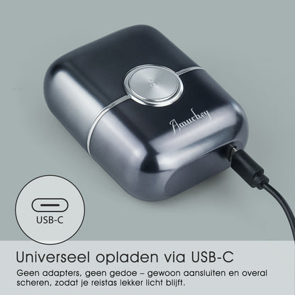 Amurhey FK706 Mini elektrische scheerapparaat voor mannen met reisetui