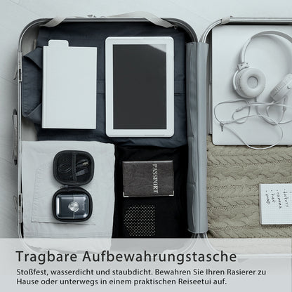 Amurhey FK706 Mini Rasierer Herren Elektrisch mit Reiseetui