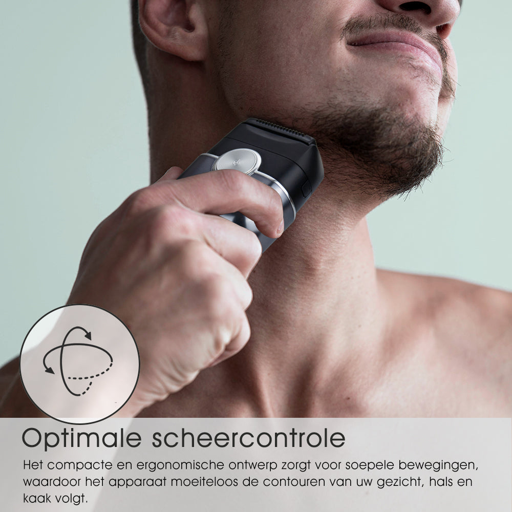 Amurhey FK706 Mini elektrische scheerapparaat voor mannen met reisetui