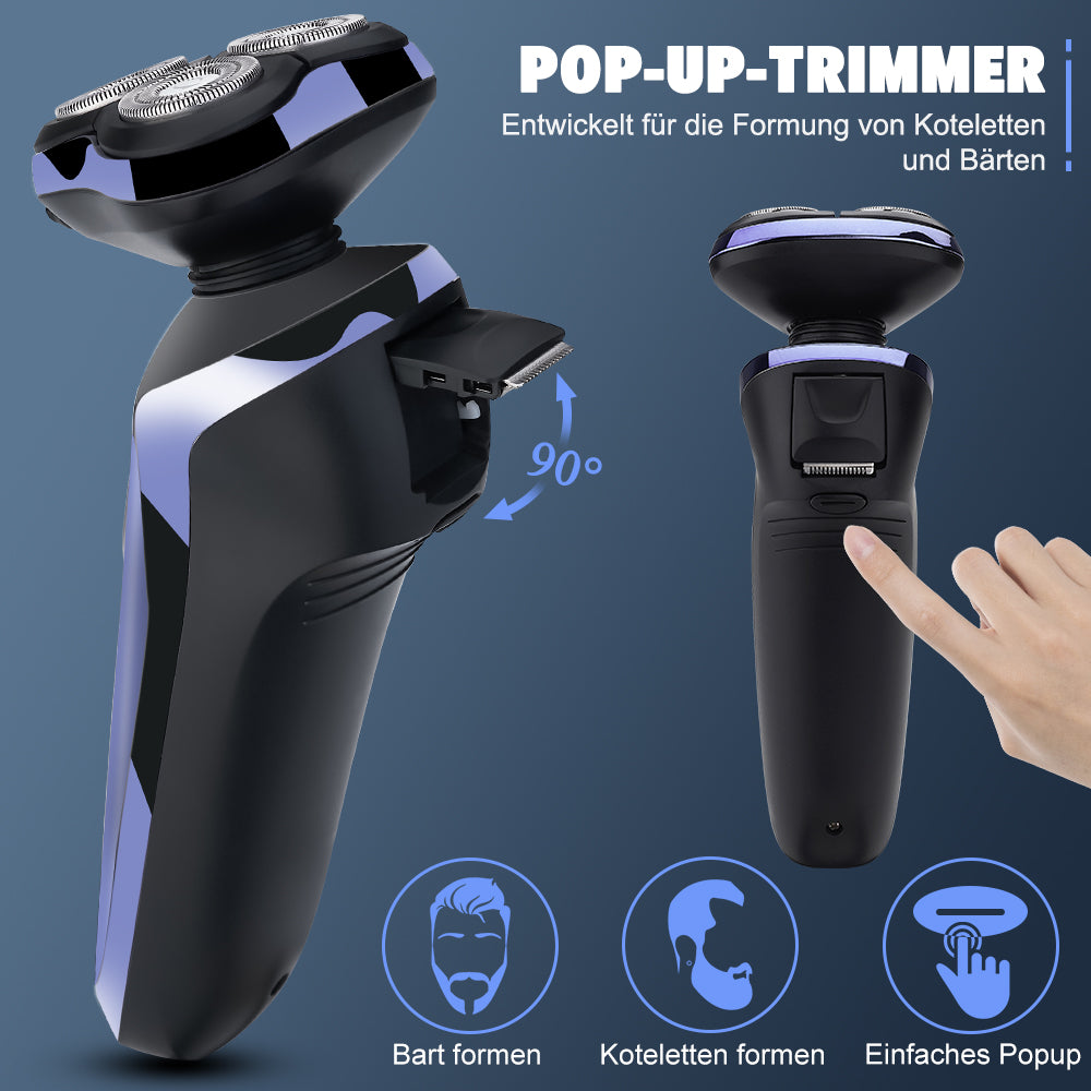 FK8600 Multifunctionele Elektrische Scheerset Metallic Blauw 